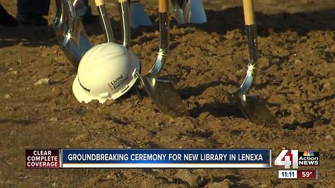Groundbreaking ceremony for new Lenexa library