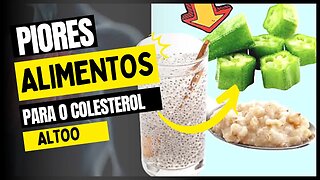 VEJA OS PIORES ALIMENTOS PARA COLESTEROL ALTO QUE VOCÊ NÃO SABIA 😳😳