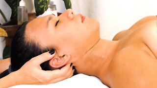 Full Neck Massage Using Trigger Points & Compressions, Massage Therapy Techniques, Ultra Relaxing