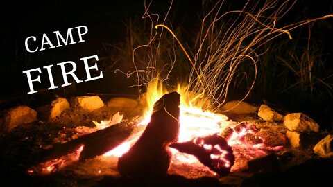Sleep Sounds - Crackling Fire & River Ambience - 10hrs