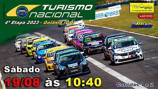 🔴 TURISMO NACIONAL | Corridas 1 e 2 | 4ª Etapa 2023 - Goiânia (GO) | Ao Vivo