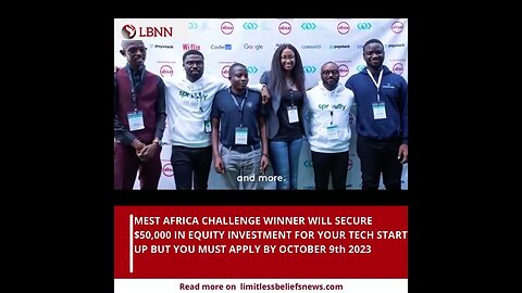 Unlocking Africa's Tech Potential: MEST Africa's $50,000 Challenge for Founders #fintech #startup