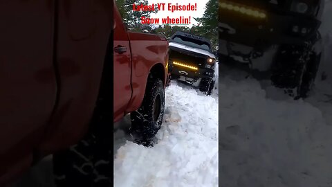 Dumb choices #snowwheeling #bayarea #4x4 #trucks #chevygang #trdpro #outdoors #california #snow