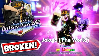 JOTARO THE WORLD COM 𝗨𝗡𝗜𝗤𝗨𝗘 NO ANIME ADVENTURES (LVL. 100 EVOLVED)