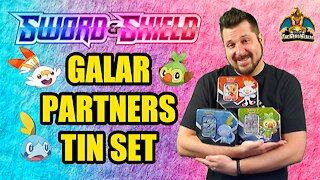 Sword & Shield Galar Partners Tin Set | Pokemon Opening