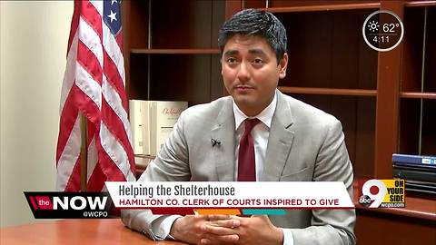 Clerk of Courts Aftab Pureval tries to rally support for Shelterhouse