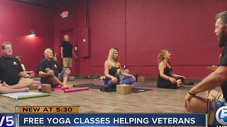 Free Yoga classes helping veterans