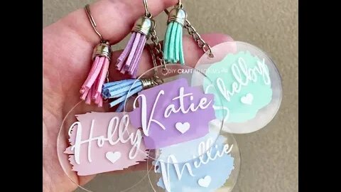 YOU HAVE TO MAKE THESE ACRYLIC KEYCHAINS! #SHORTS