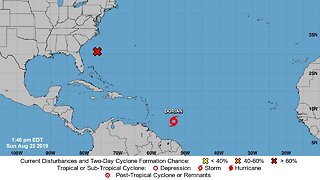 Tropical Storm Dorian Expected To Develop Into Category 1 Hurricane