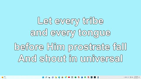 All Hail the Power of Jesus Name Verse 8