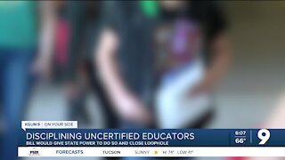 Bill would allow state to discipline uncertified teachers for sexual misconduct