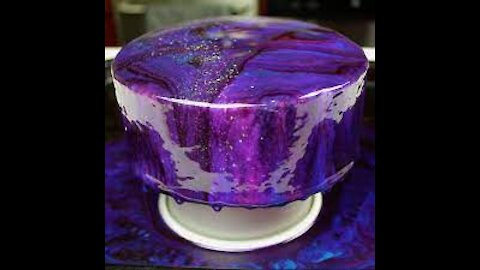 Mirror Glaze Cake Decorating - Satisfying