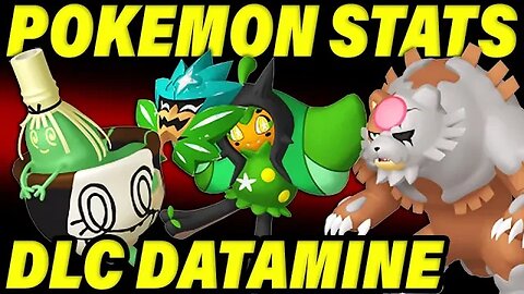 NEW TEAL MASK POKEMON STATS / TYPES / MOVES / ABILTIES! Pokemon Scarlet and Violet DLC Datamine!