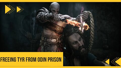 Freeing Tyr from Odin Prison GOW Ragnarok Gameplay