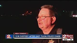 Police pursuit in Tulsa