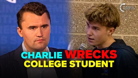 Charlie Kirk WRECKS Smug Student Who WALKS AWAY After Losing Argument 👀🔥