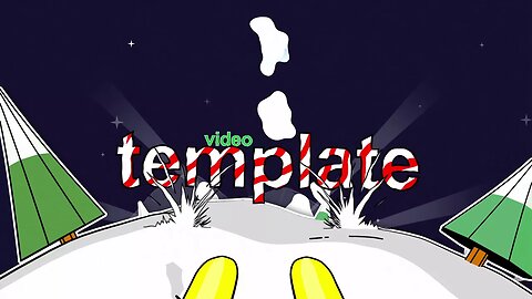 After Effects Template - Christmas Ski Loop