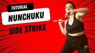 How to do nun chuks for beginners | nun chuku side strike tutorial