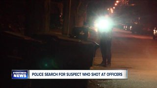 Buffalo police search for suspect who shot at officers overnight