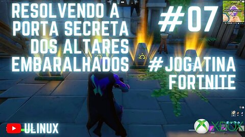 Fortnite! Indo atras da câmara secreta dos altares embaralhados.