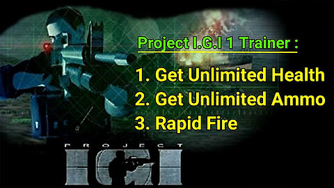 Project IGI 1 Unlimited Health And Ammo Free Download For Pc