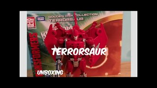 Kingdom Golden Disk Collection TERRORSAUR - Unboxing and Preview - Rodimusbill Transformers Short