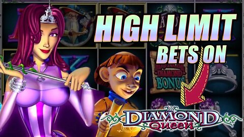 NG SLOT GETS ME TO PLAY HIGH LIMIT DIAMOND QUEEN $100 SPINS IN LAS VEGAS! 💎 5 OF A KIND JACKPOT