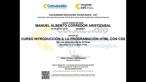 Soy un CAPO 😉 en HTML y CSS, o bueno casi, hice mis primeros pinitos 🌳🌳 ¡Te lo certifico!