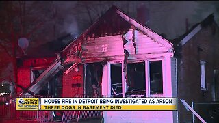 House fire in Detroit being investigated as arson