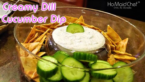 Creamy Dill Cucumber Dip | Dining In With Danielle