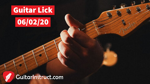 Guitar Lick 06 02 20 (Guitar Lesson) (Epi 06)