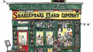 Artist paints iconic Paris bookshop in watercolor