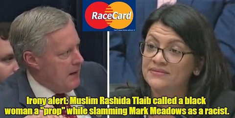 Rashida Tlaib calls Mark Meadows racist while dismissing a black woman as a 'prop'