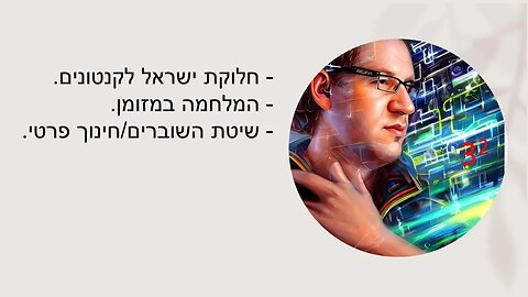 "שלוש בריבוע" עם גלעד אלפר, פרק 9: חלוקת ישראל לקנטונים, המלחמה במזומן, שיטת השוברים/חינוך פרטי.