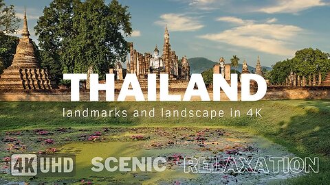 Thailand 4K | Scenic Relaxation video with calming music | Relaxation video