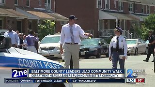 Baltimore County leaders lead community walk