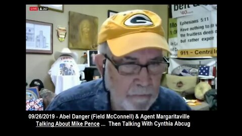 Field McConnell / Agent Margaritaville Talk Mike Pence... Field Talks w Cynthia Abcug (9/26/2019)