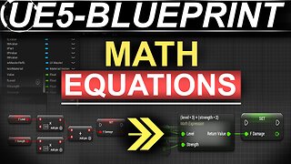 Unreal5 Blueprints: Using Math Equations - (60-SECONDS!!)