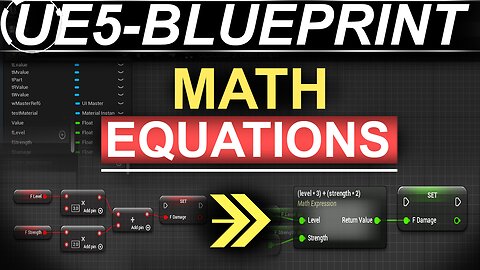 Unreal5 Blueprints: Using Math Equations - (60-SECONDS!!)