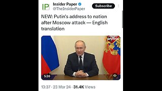 Putin addresses the nation following terrorist attacks