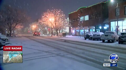 Snow arrives to the Denver metro