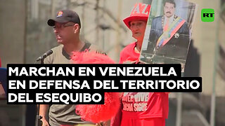 Marcha en Venezuela en defensa del Esequibo y en apoyo al Gobierno de Maduro