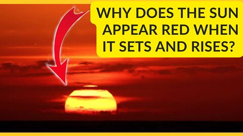 Why does the sun appear red when it sets and rises? #shorts #sunset #light #sun