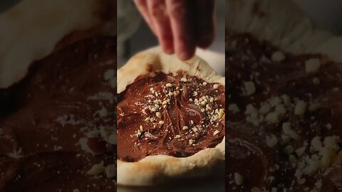How to make NUTELLA PIZZA! #italianfood #recipe #nutella