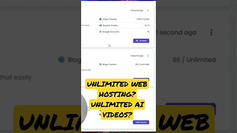 UNLIMITED WEB HOSTING? UNLIMITED AI VIDEOS? #chatgpt #chatgpt3 #youtubeautomation