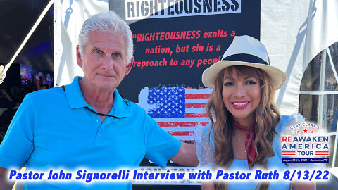 Pastor John Signorelli Interview at Reawaken America Tour in Batavia/Rochester, NY 8/13/22 Day 2