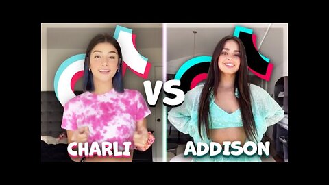 Charli D'amelio Vs Addison Rae TIKTOK Dances Compilation