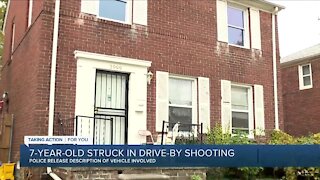 7-year-old struck in drive-by shooting in Detroit