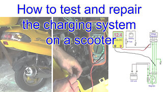How to test and repair the charging system on a scooter