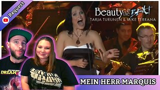 FULL OPERATIC! Couple React to TARJA - MEIN HERR MARQUIS (Strauss) - Beauty & the Beat #reaction